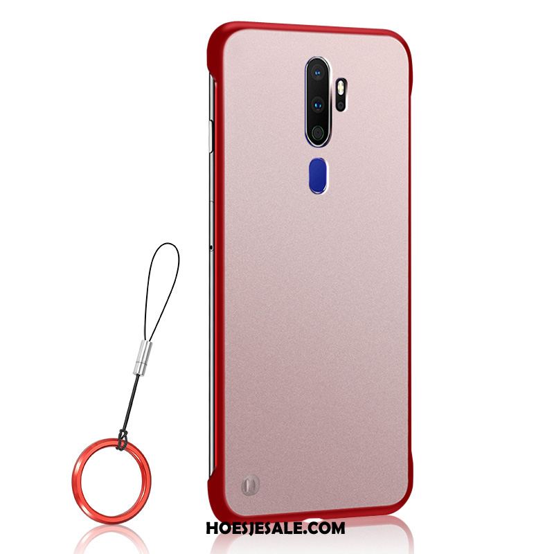 Oppo A9 2020 Hoesje Trend Schrobben Klittenband Ring Skärmskydd Korting