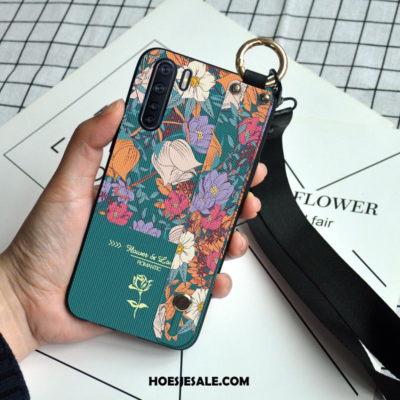 Oppo A91 Hoesje All Inclusive Bloemen Persoonlijk Hanger Eenvoudige Goedkoop