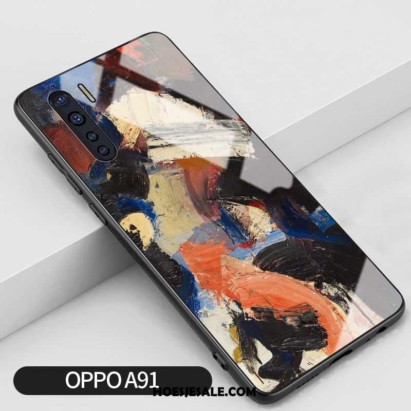 Oppo A91 Hoesje Anti-fall Mobiele Telefoon Bescherming Spiegel Trend Online