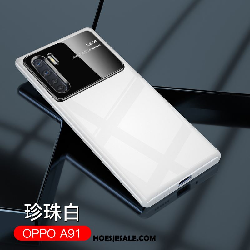 Oppo A91 Hoesje Dun All Inclusive Persoonlijk Trendy Merk Wit Winkel