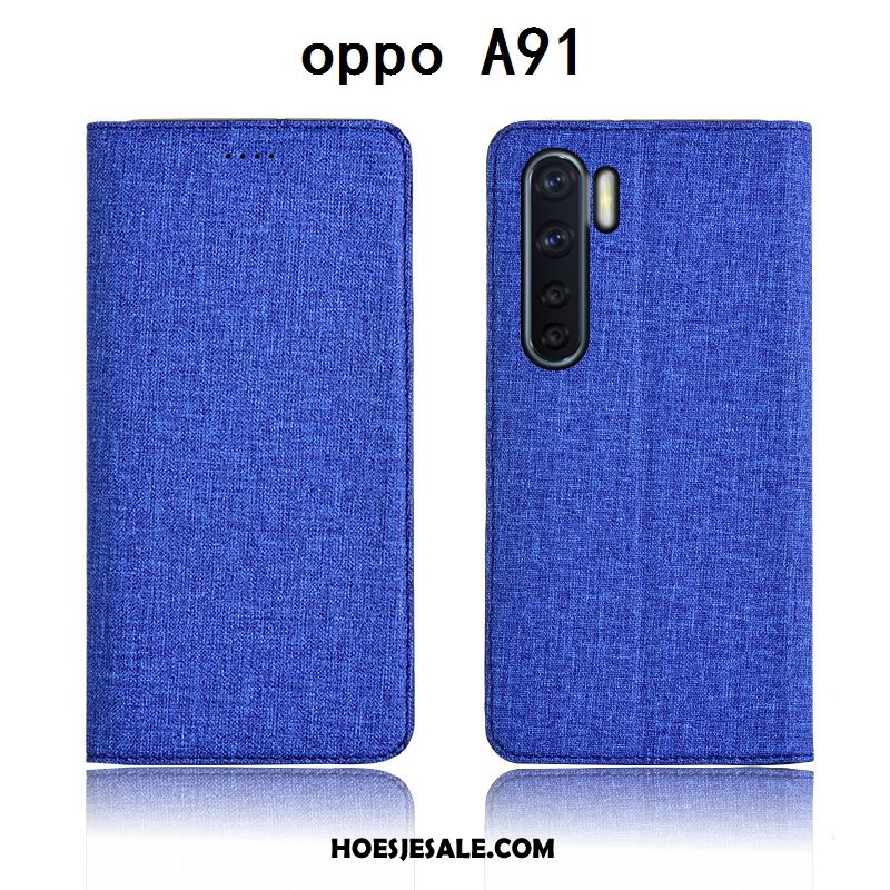 Oppo A91 Hoesje Jeugd Mobiele Telefoon Anti-fall Hoes Blauw Kopen