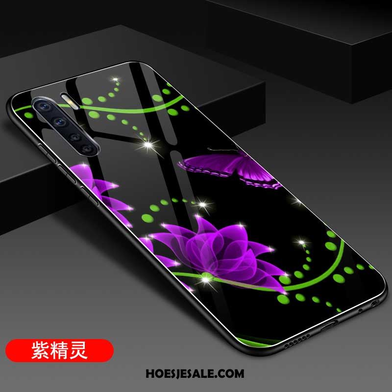 Oppo A91 Hoesje Mobiele Telefoon Siliconen Blauw Persoonlijk Glas Online