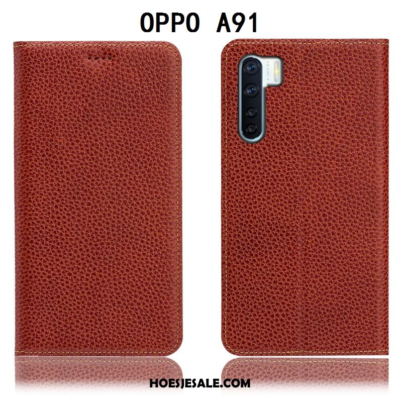 Oppo A91 Hoesje Soort Aziatische Vrucht Hoes Rood Mobiele Telefoon Anti-fall Goedkoop