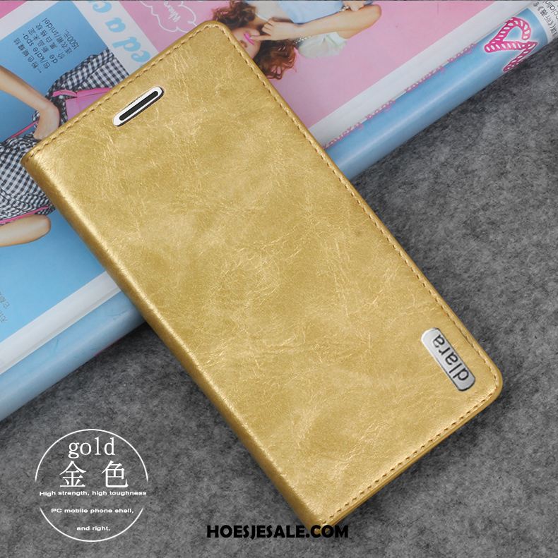 Oppo Ax7 Hoesje Leren Etui Hoes Mobiele Telefoon Purper Bescherming Goedkoop