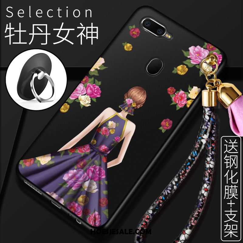 Oppo Ax7 Hoesje Rood Anti-fall Trendy Merk Hemming Bescherming Kopen