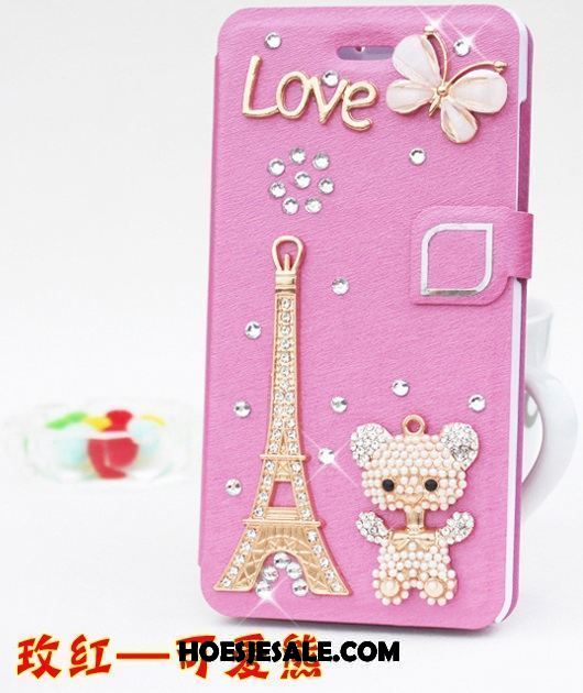 Oppo F5 Hoesje Roze Hoes Mobiele Telefoon Leren Etui Clamshell Aanbiedingen