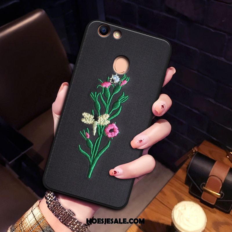 Oppo F5 Youth Hoesje Zacht Borduurwerk Mobiele Telefoon Flanel Bloemen Sale