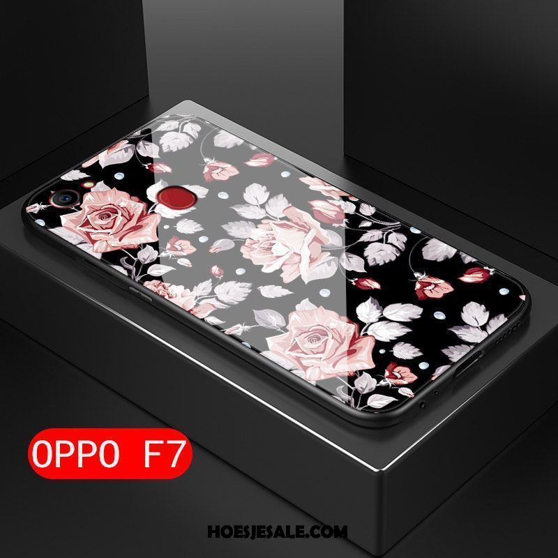 Oppo F7 Hoesje All Inclusive Roze Bescherming Hard Kunst Goedkoop