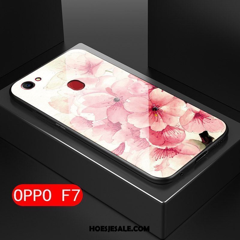 Oppo F7 Hoesje All Inclusive Roze Bescherming Hard Kunst Goedkoop