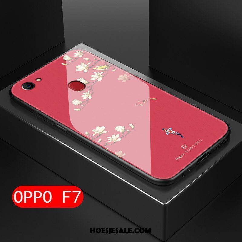 Oppo F7 Hoesje All Inclusive Roze Bescherming Hard Kunst Goedkoop