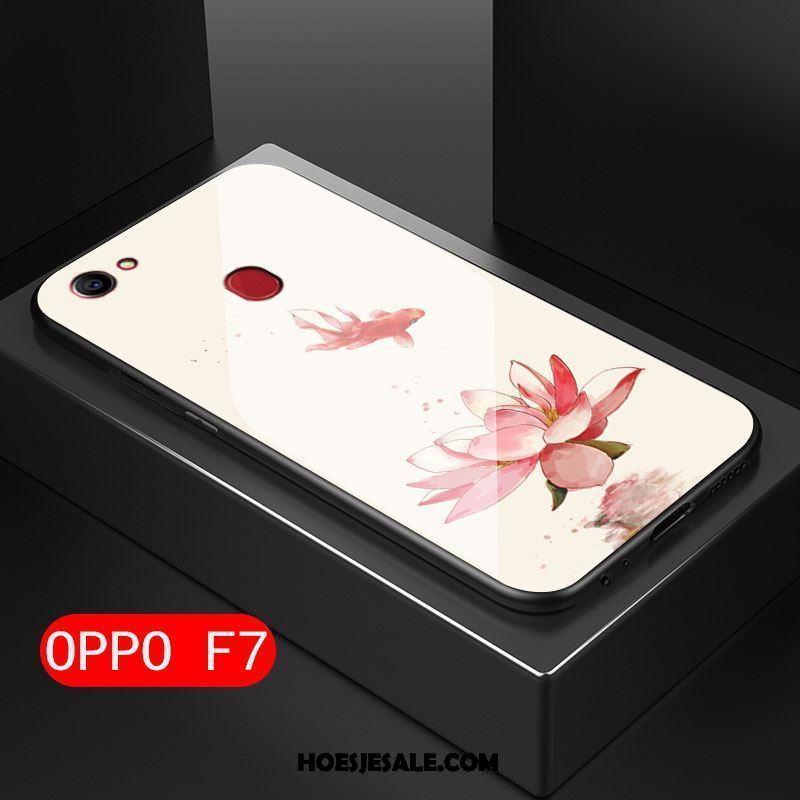 Oppo F7 Hoesje All Inclusive Roze Bescherming Hard Kunst Goedkoop