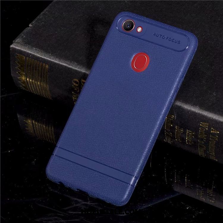 Oppo F7 Hoesje Hoes Anti-fall Blauw All Inclusive Zacht Goedkoop