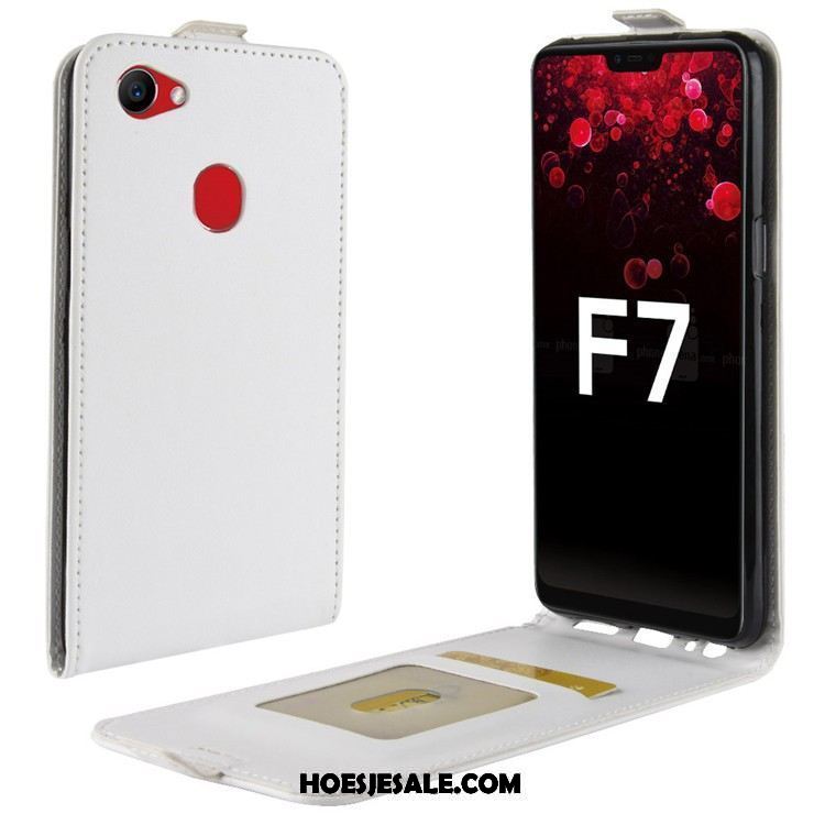 Oppo F7 Hoesje Hoes Folio Bescherming Leren Etui Mobiele Telefoon Goedkoop