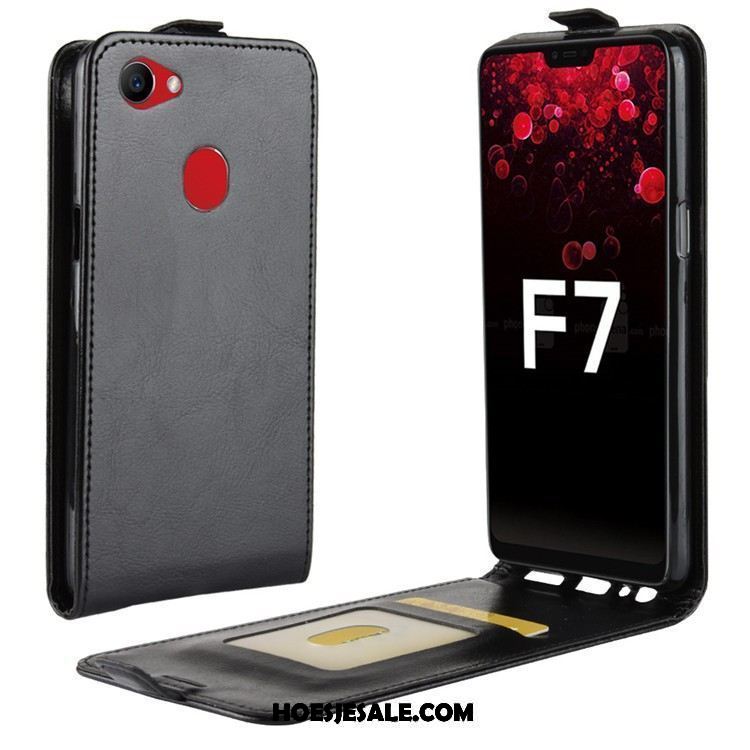 Oppo F7 Hoesje Hoes Folio Bescherming Leren Etui Mobiele Telefoon Goedkoop