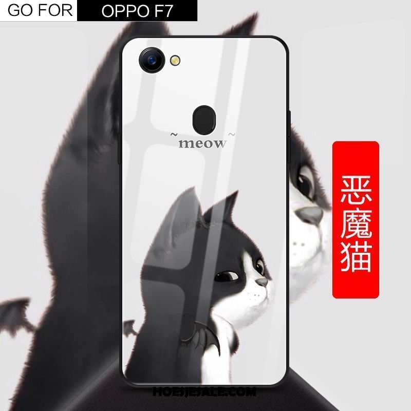 Oppo F7 Hoesje Mooie Glas Anti-fall Bescherming Siliconen Kopen