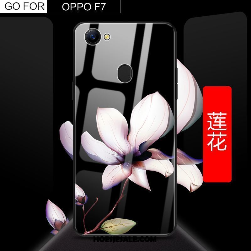 Oppo F7 Hoesje Mooie Glas Anti-fall Bescherming Siliconen Kopen