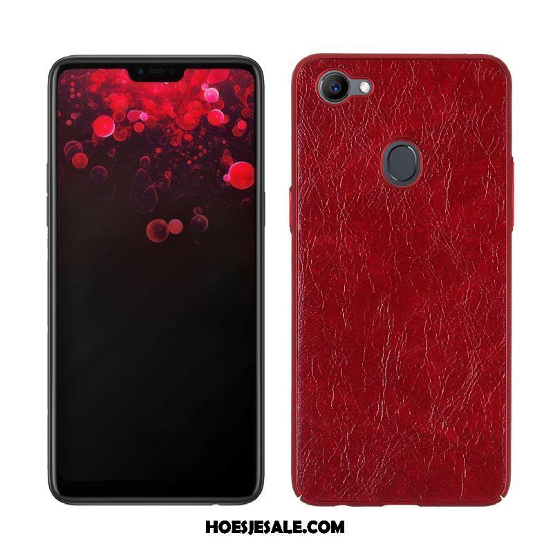 Oppo F7 Hoesje Schrobben Mobiele Telefoon Leer Rood All Inclusive Kopen