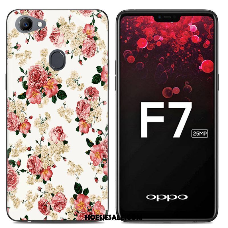 Oppo F7 Hoesje Siliconen Hoes Anti-fall Zacht Spotprent Kopen