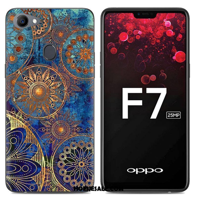 Oppo F7 Hoesje Siliconen Hoes Anti-fall Zacht Spotprent Kopen