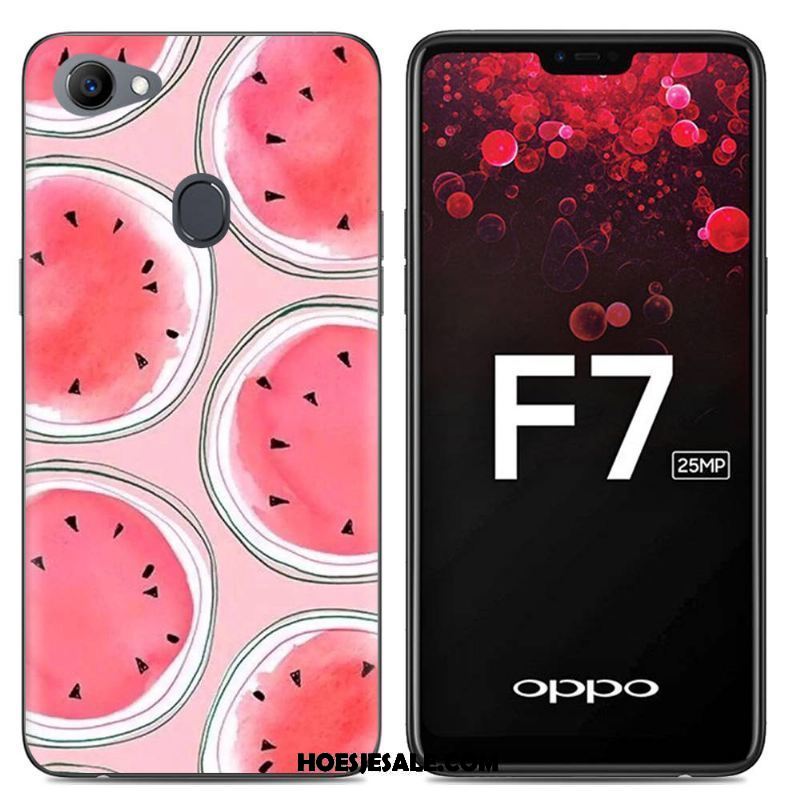 Oppo F7 Hoesje Siliconen Hoes Anti-fall Zacht Spotprent Kopen