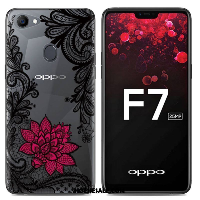 Oppo F7 Hoesje Siliconen Hoes Anti-fall Zacht Spotprent Kopen