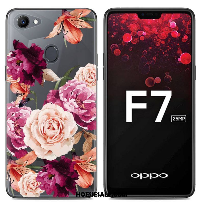 Oppo F7 Hoesje Siliconen Hoes Anti-fall Zacht Spotprent Kopen