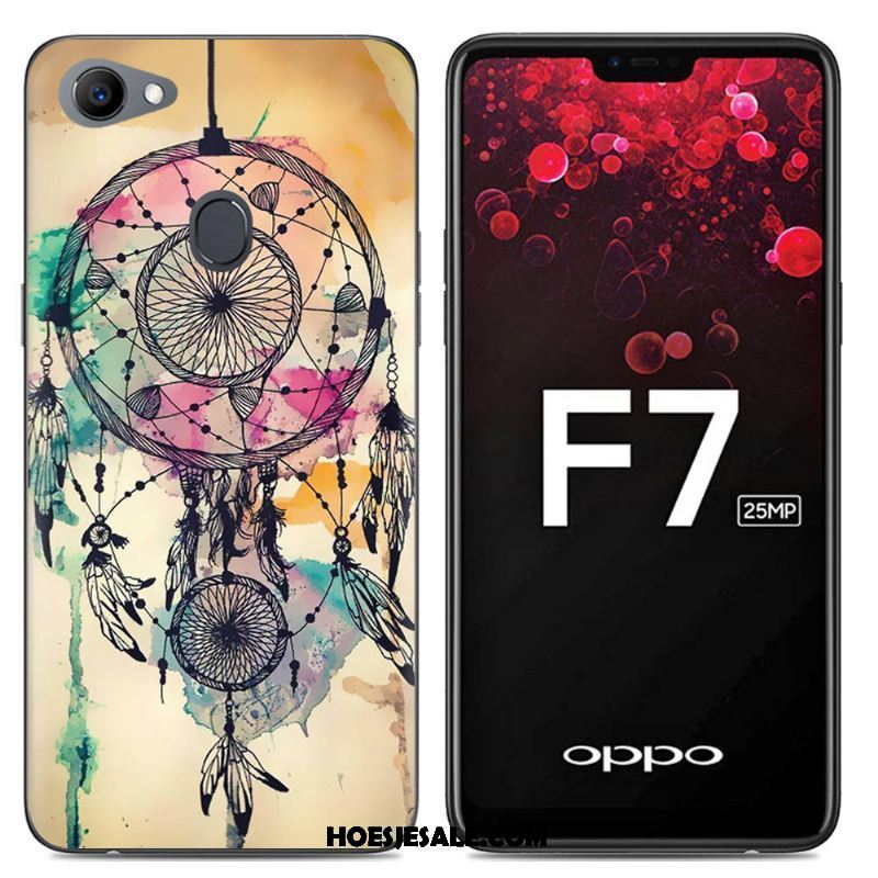 Oppo F7 Hoesje Siliconen Hoes Anti-fall Zacht Spotprent Kopen