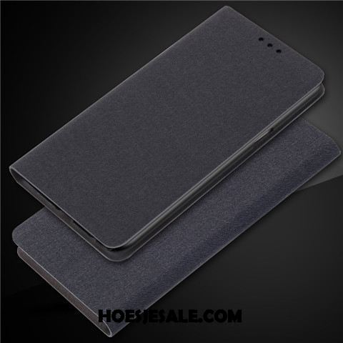 Oppo F7 Youth Hoesje Classic Anti-fall Mobiele Telefoon Zwart Leren Etui Goedkoop