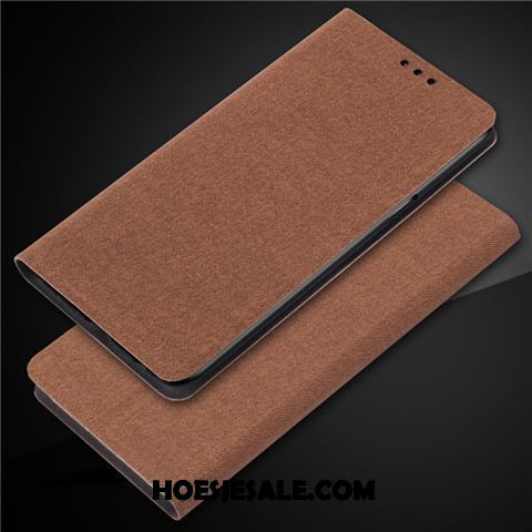 Oppo F7 Youth Hoesje Classic Anti-fall Mobiele Telefoon Zwart Leren Etui Goedkoop