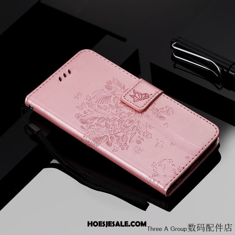 Oppo F7 Youth Hoesje Zacht Leren Etui Rose Goud Mobiele Telefoon Clamshell Korting