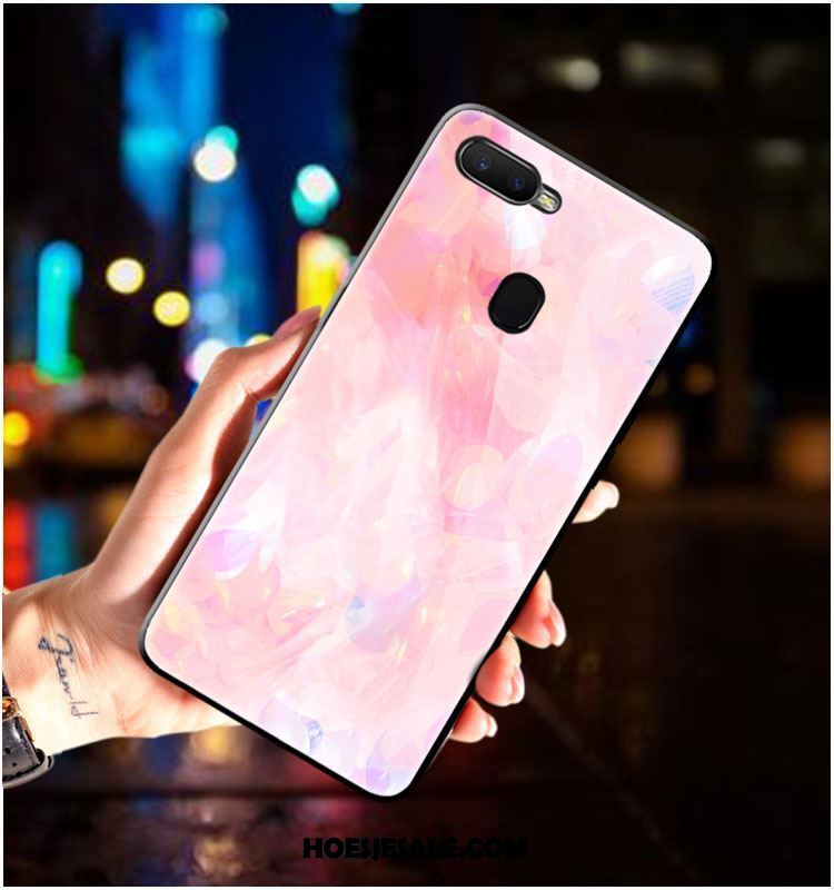 Oppo F9 Hoesje Hoes Blauw Persoonlijk Glas Scheppend Sale