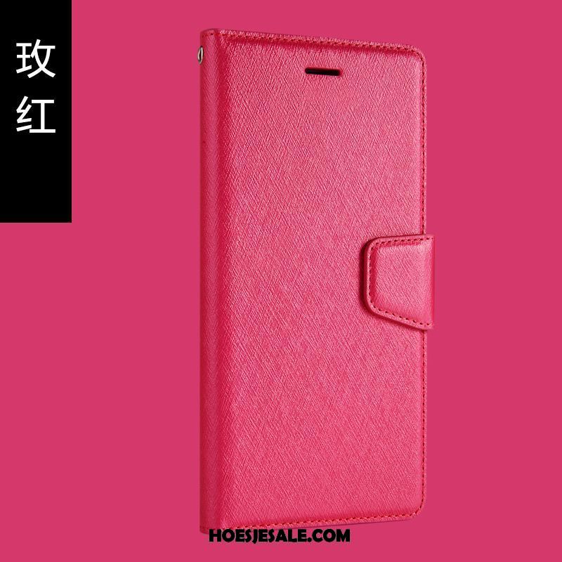 Oppo F9 Hoesje Leren Etui Scheppend Leer Patroon Bescherming Kopen