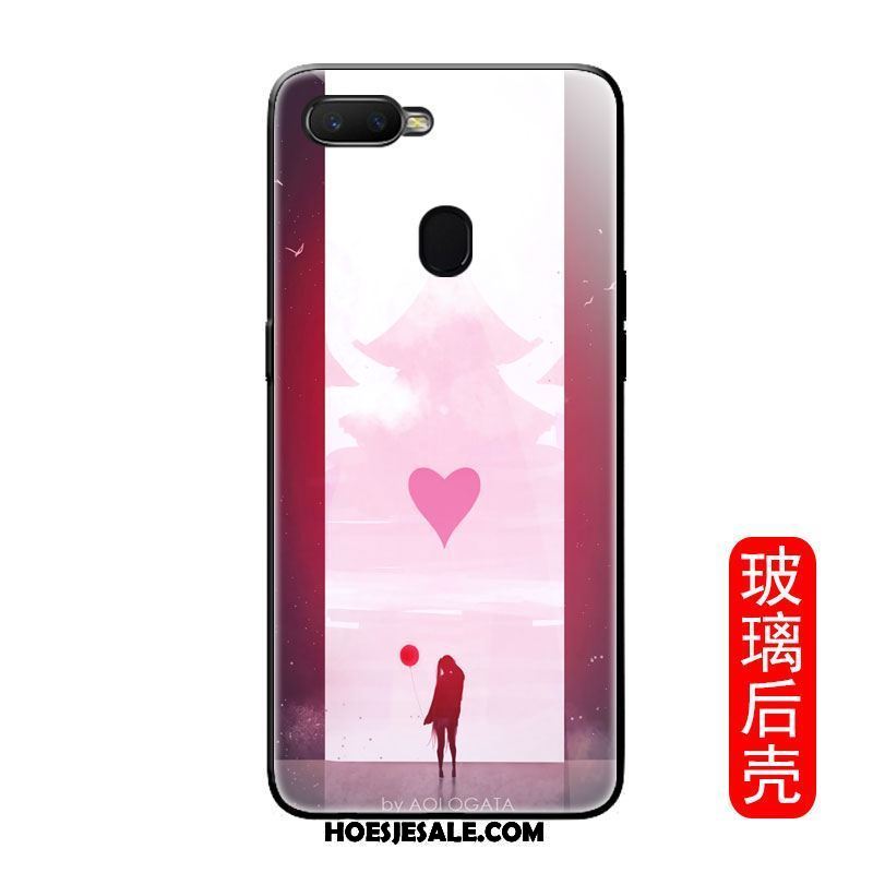 Oppo F9 Hoesje Lovers Glas Anti-fall Hoes Eenvoudige Kopen