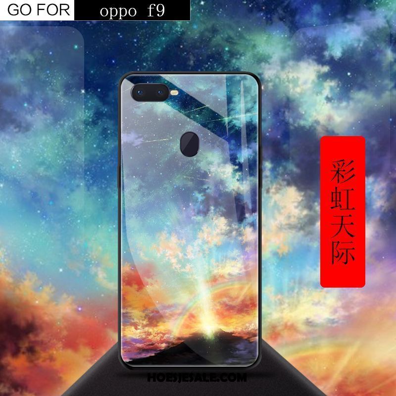 Oppo F9 Hoesje Rood Scheppend Mobiele Telefoon Anti-fall Hoes Winkel