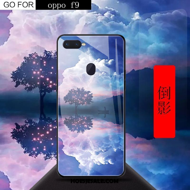 Oppo F9 Hoesje Rood Scheppend Mobiele Telefoon Anti-fall Hoes Winkel