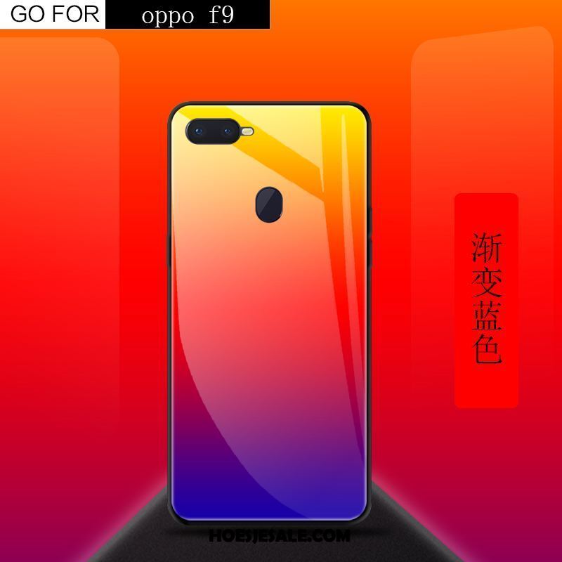 Oppo F9 Hoesje Rood Scheppend Mobiele Telefoon Anti-fall Hoes Winkel