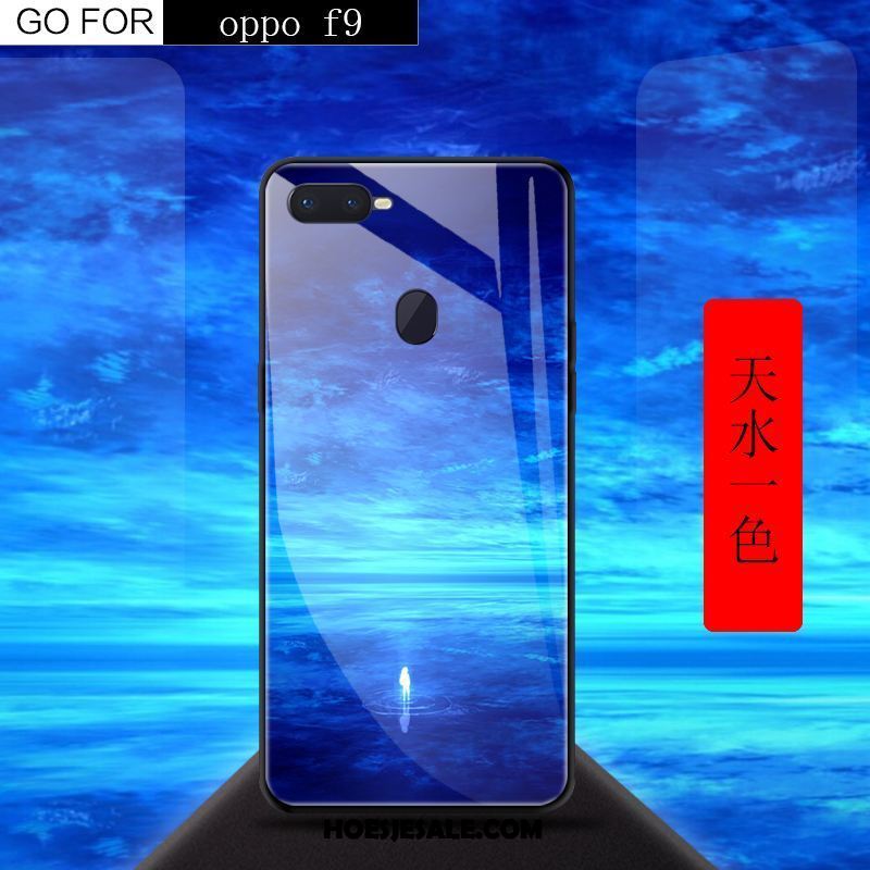 Oppo F9 Hoesje Rood Scheppend Mobiele Telefoon Anti-fall Hoes Winkel