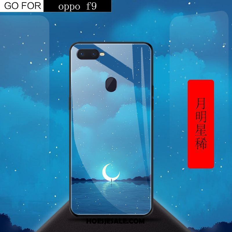 Oppo F9 Hoesje Rood Scheppend Mobiele Telefoon Anti-fall Hoes Winkel