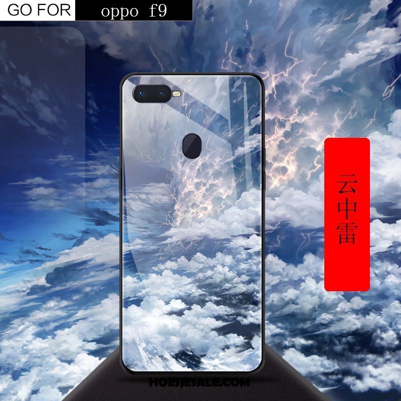 Oppo F9 Hoesje Rood Scheppend Mobiele Telefoon Anti-fall Hoes Winkel