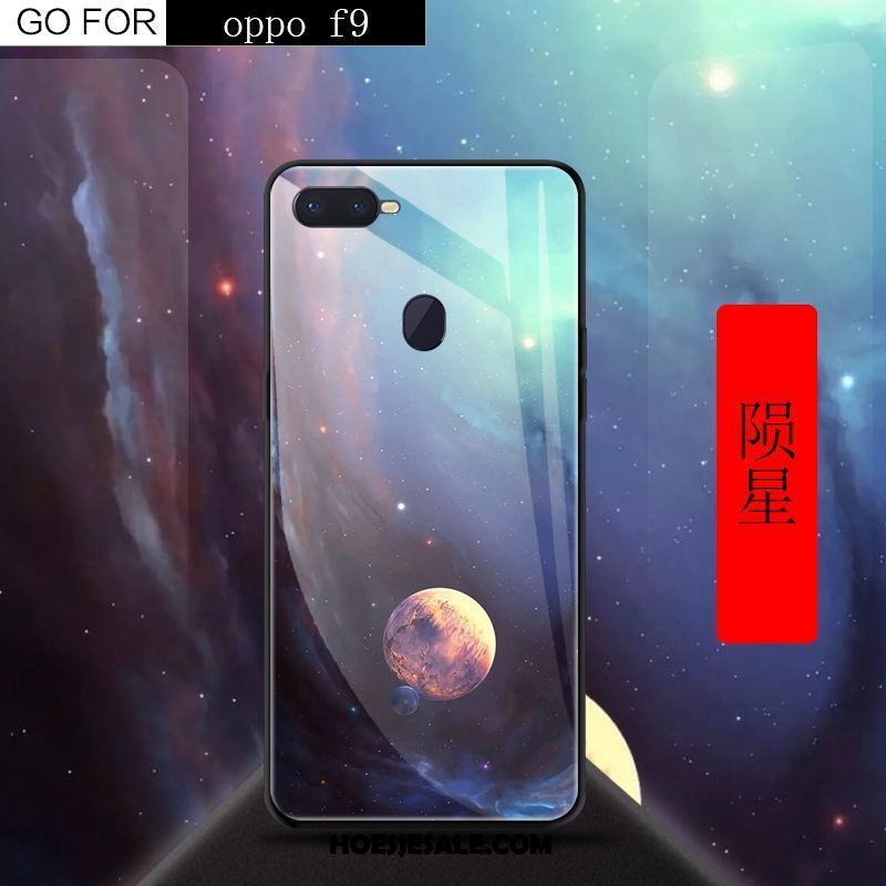 Oppo F9 Hoesje Rood Scheppend Mobiele Telefoon Anti-fall Hoes Winkel