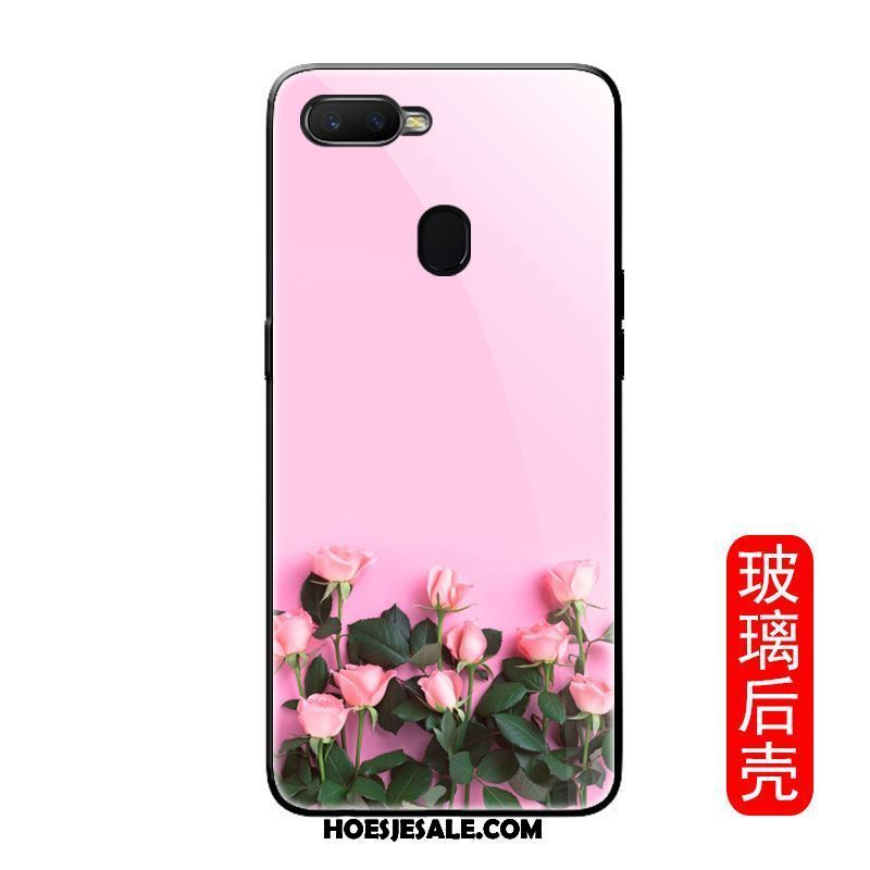 Oppo F9 Hoesje Scheppend Bloemen All Inclusive Siliconen Glas Winkel