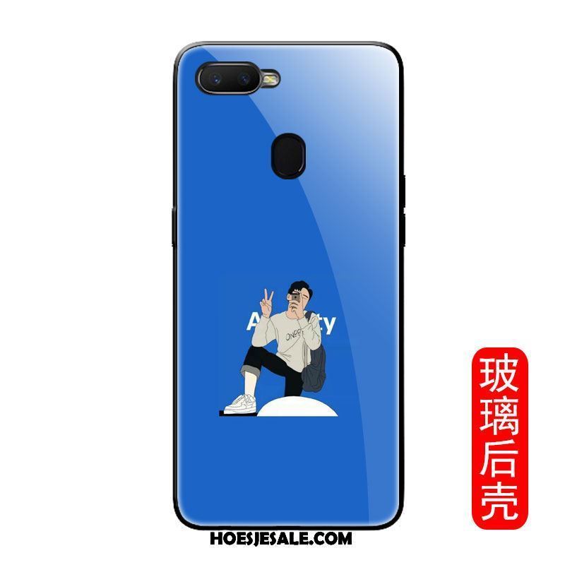 Oppo F9 Starry Hoesje Blauw Anti-fall Mobiele Telefoon Persoonlijk All Inclusive Kopen