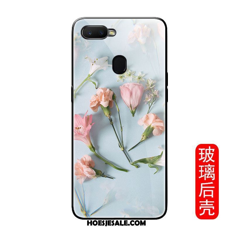 Oppo F9 Starry Hoesje Mini Hoes Mobiele Telefoon Bloemen Glas Goedkoop