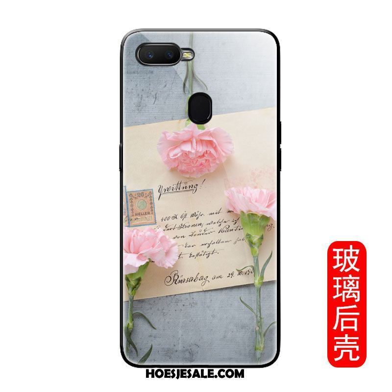 Oppo F9 Starry Hoesje Mini Hoes Mobiele Telefoon Bloemen Glas Goedkoop