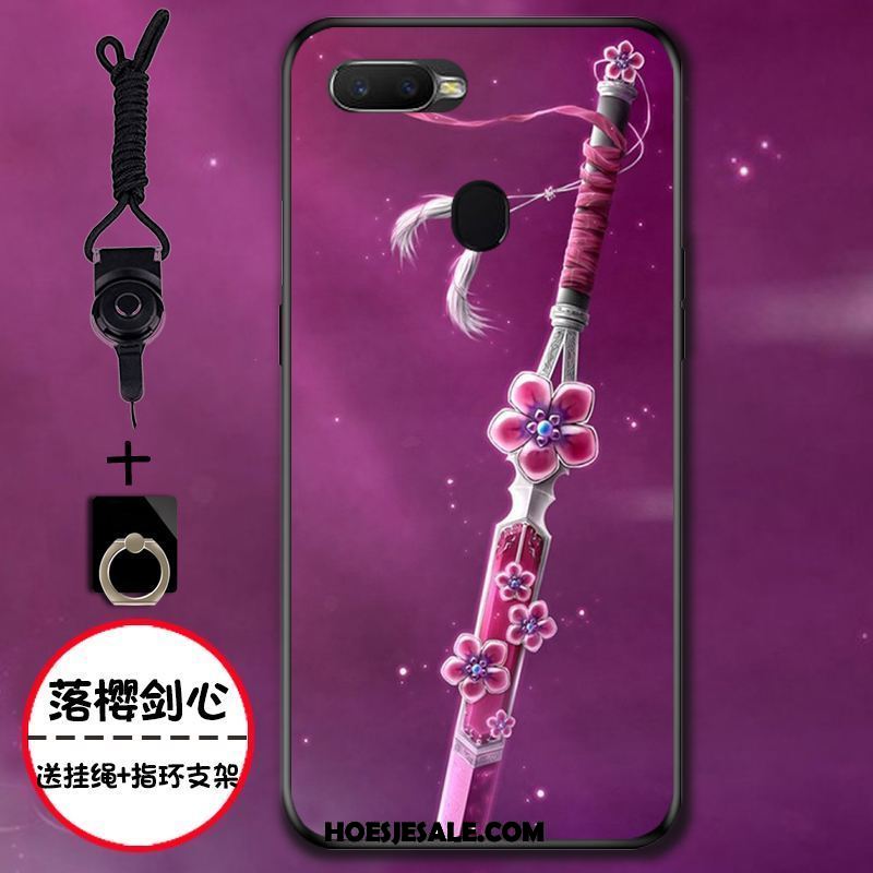 Oppo F9 Starry Hoesje Siliconen Vintage Wind Schrobben Kleur Goedkoop
