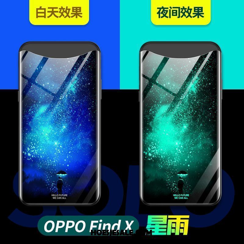 Oppo Find X Hoesje Anti-fall All Inclusive Bescherming Scheppend Net Red Winkel