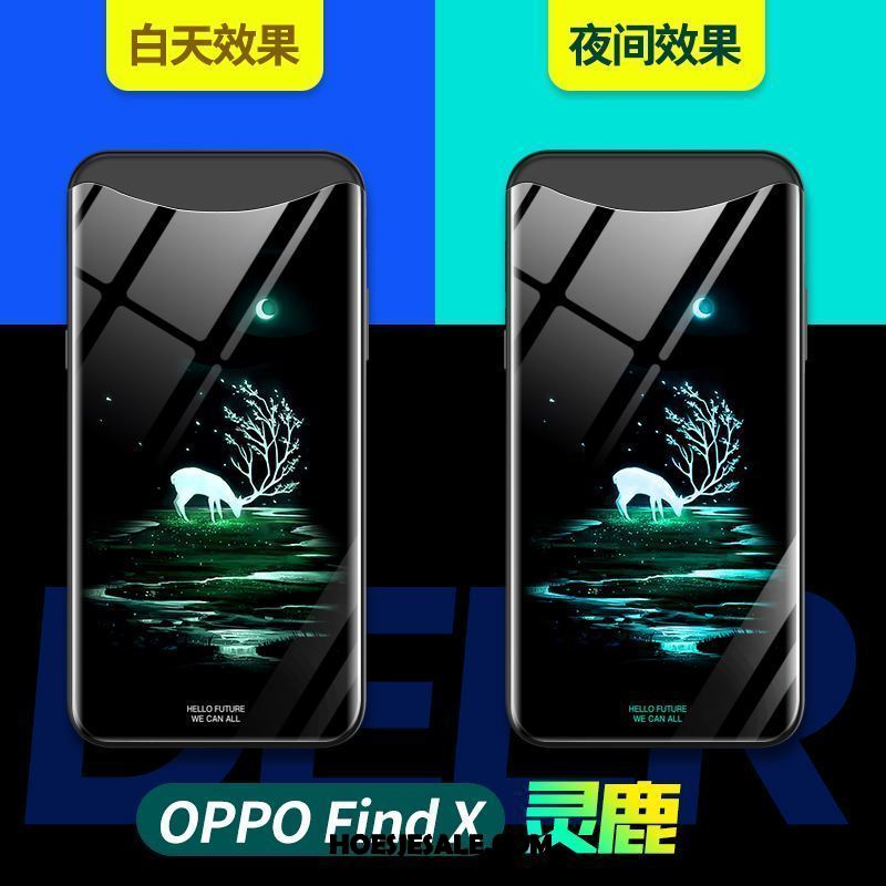 Oppo Find X Hoesje Anti-fall All Inclusive Bescherming Scheppend Net Red Winkel