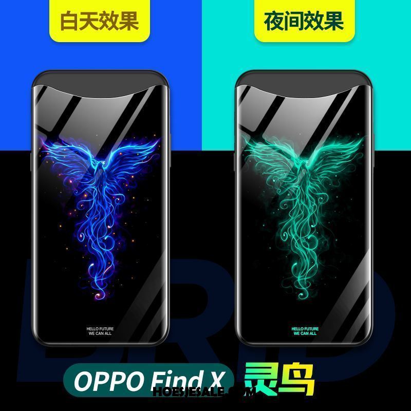 Oppo Find X Hoesje Anti-fall All Inclusive Bescherming Scheppend Net Red Winkel