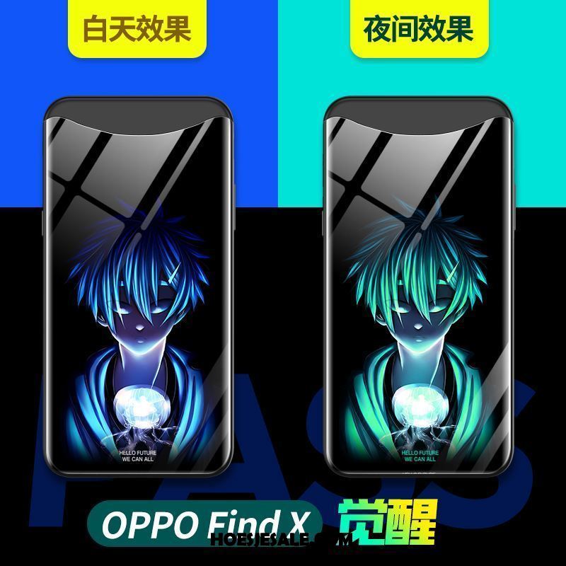 Oppo Find X Hoesje Anti-fall All Inclusive Bescherming Scheppend Net Red Winkel