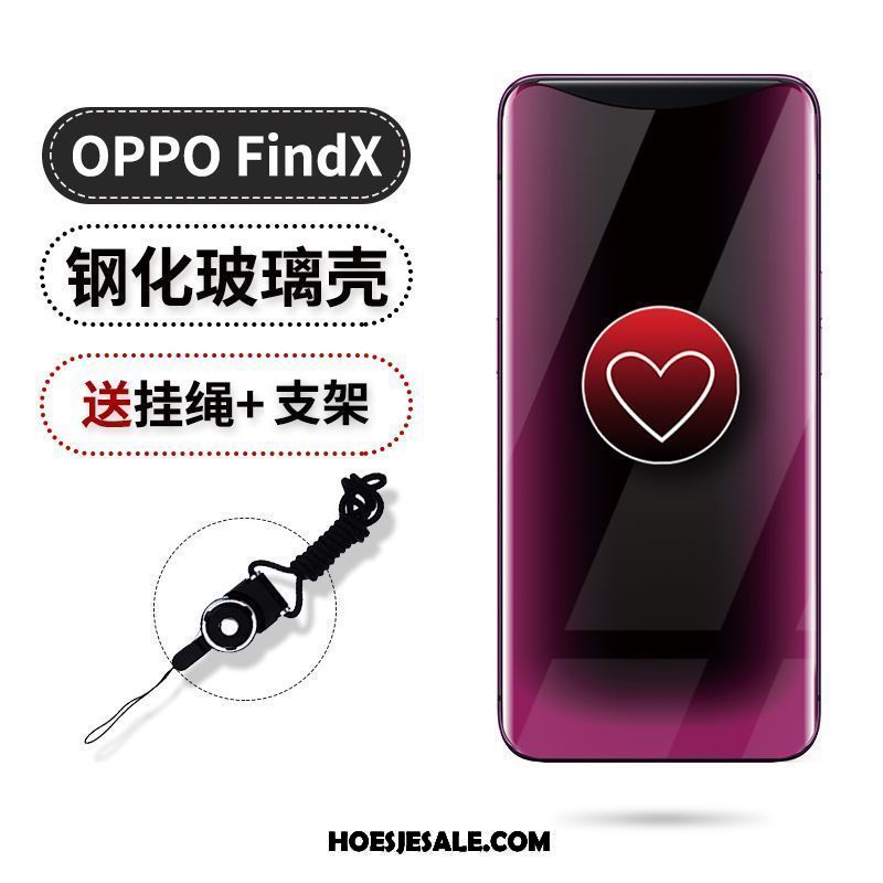 Oppo Find X Hoesje Anti-fall Ondersteuning Siliconen Mobiele Telefoon Zacht Goedkoop